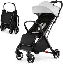 Hikidspace Compact Travel Stroller for Airplane Infant Toddler Stroller w/Adjustable Backrest & Canopy