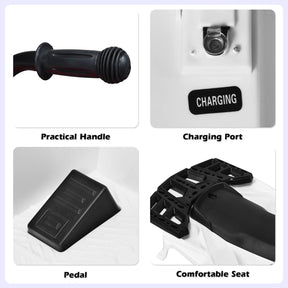 6V Battery Powered Kids ATV with 4 Anti-skid Wheels Music Player