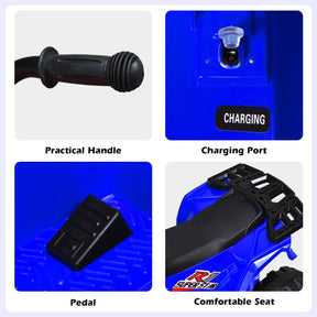 6V Battery Powered Kids ATV with 4 Anti-skid Wheels Music Player