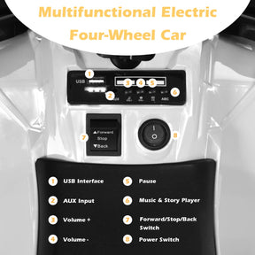 6V Battery Powered Kids ATV with 4 Anti-skid Wheels Music Player