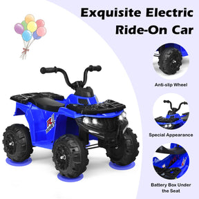 6V Battery Powered Kids ATV with 4 Anti-skid Wheels Music Player