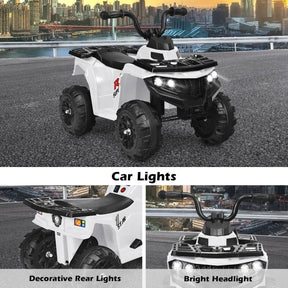 6V Battery Powered Kids ATV with 4 Anti-skid Wheels Music Player