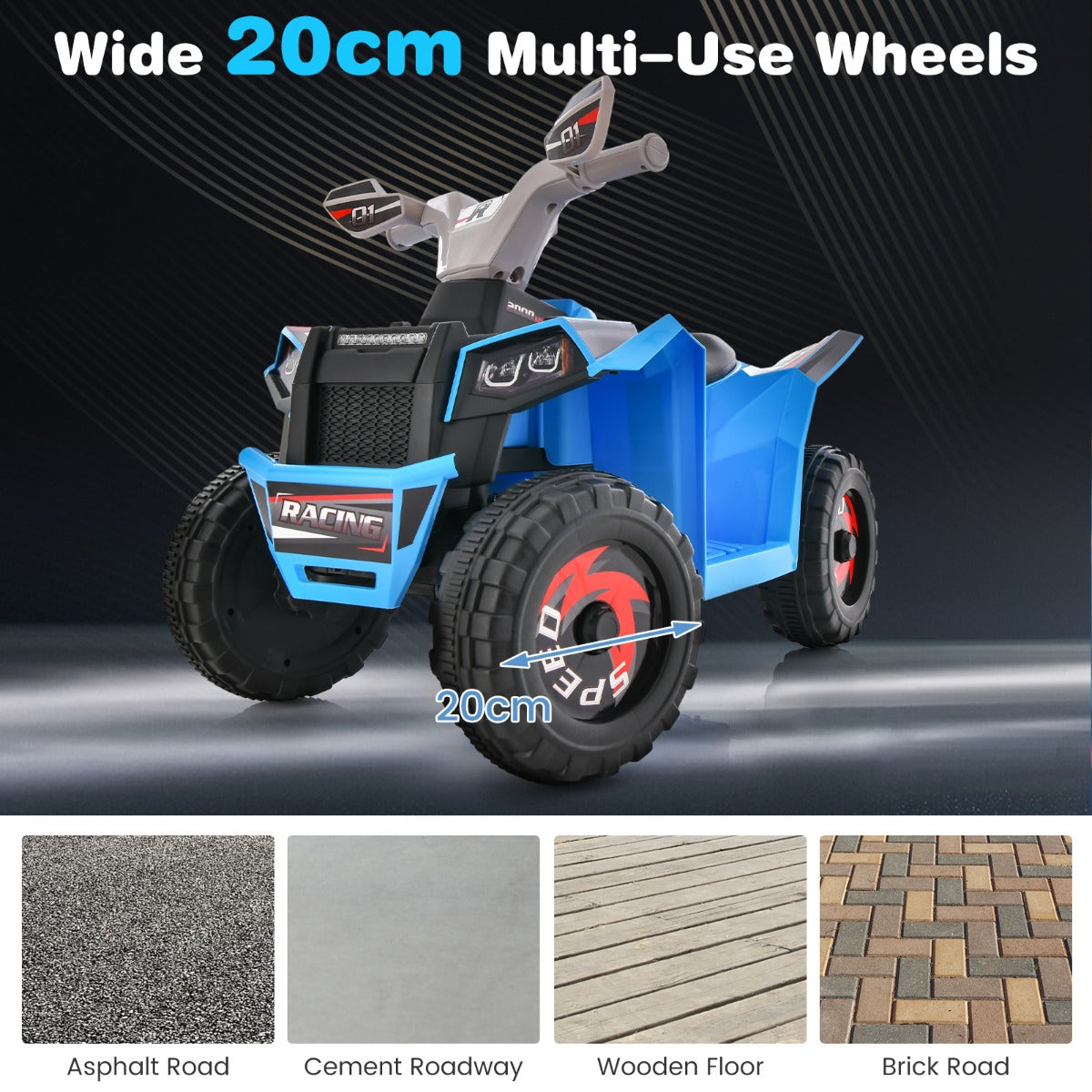 6V Battery Powered Kids Ride on ATV with Direction Control