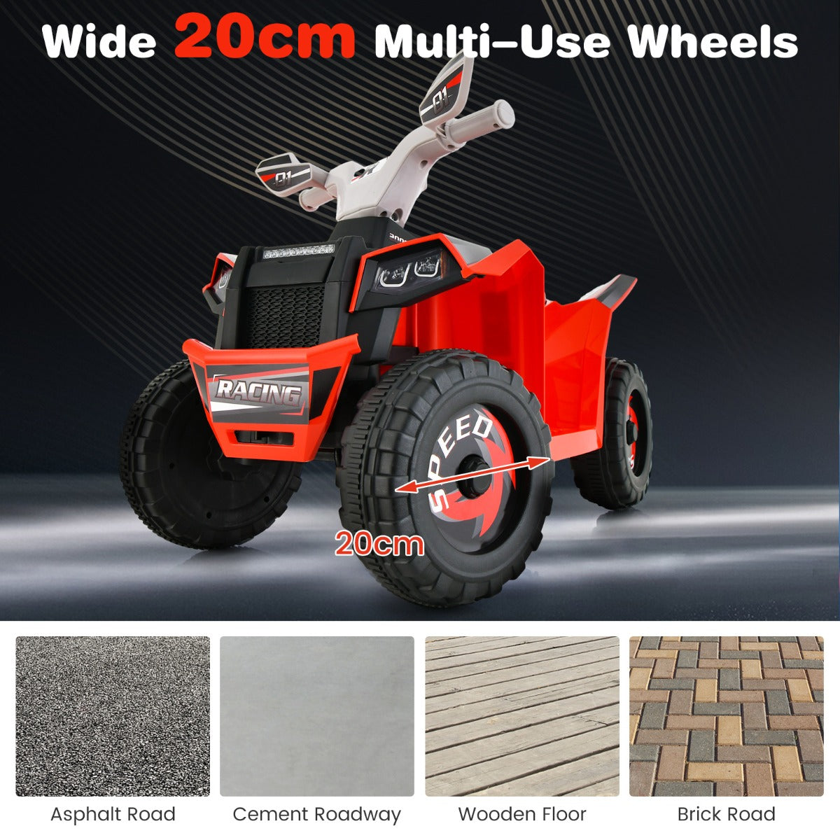 6V Battery Powered Kids Ride on ATV with Direction Control