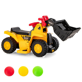 6V Kids Electric Construction Vehicle with Controllable Digging Bucket