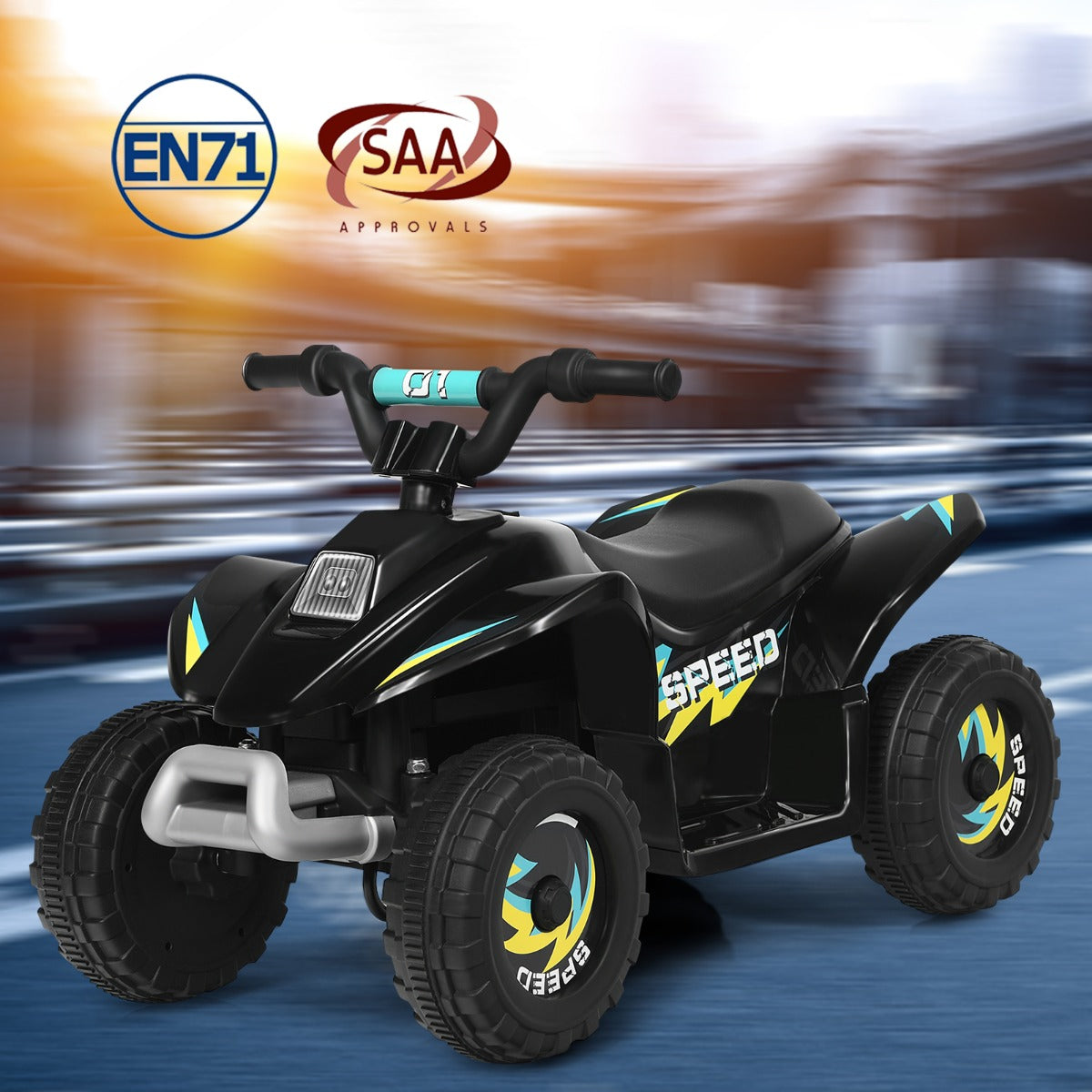 6V Kids Ride on ATV Toy Electric Quad Car with Forward/Reverse Switch