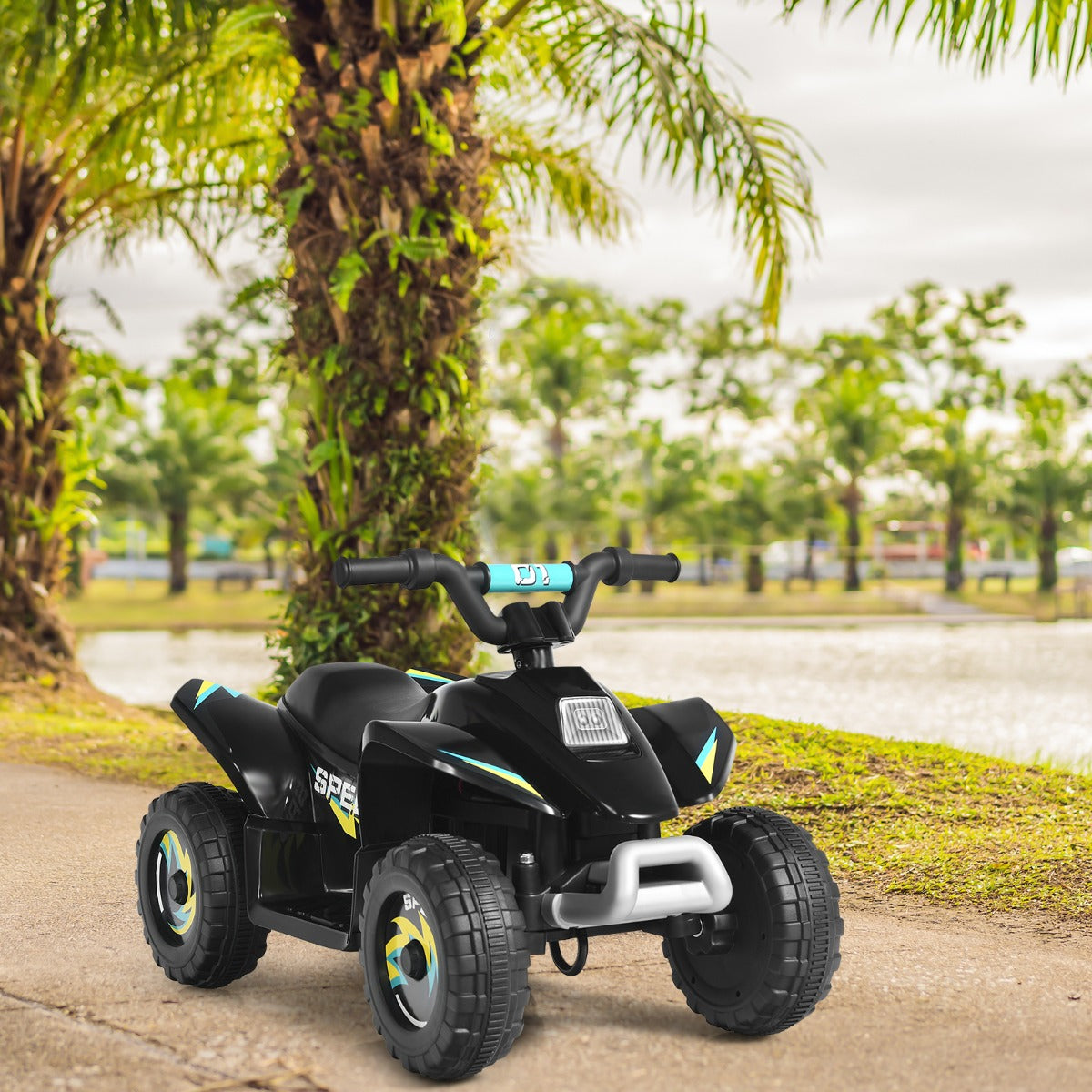 6V Kids Ride on ATV Toy Electric Quad Car with Forward/Reverse Switch