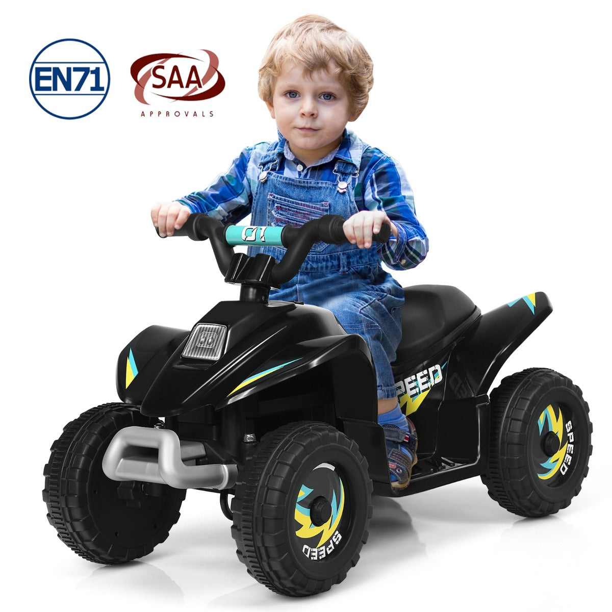 6V Kids Ride on ATV Toy Electric Quad Car with Forward/Reverse Switch