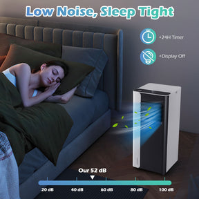 7000 BTU Portable Air Conditioner 3-in-1 with Fan and Dehumidifier