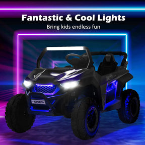 2-Seater Ride on Car, 12V Electric UTV w/Remote Control, Spring Suspension, High/Low Speed