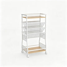 Rolling File Utility Cart w/ 2 Drawers, Lockable Wheels for Home Office