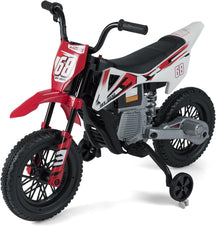 12V Kids Motorcycle, Electric Toddler Ride On Motorcycle with Detachable Training Wheels & Spring Suspension