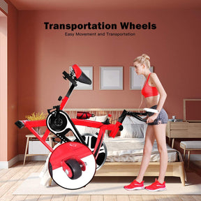 Indoor Adjustable Exercise Bike Cycling Training Bicycle with Adjustable Resistance for Cardio Fitness