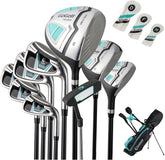 15-Club Package for Women with 460cc #1 Driver, #3 Fairway Wood, Hybrid, Irons (#5#6#7#8#9#P #S) and Putter