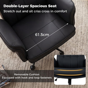 Criss Cross Chair, Adjustable Swivel Vanity Chair with 5-Position Armrests