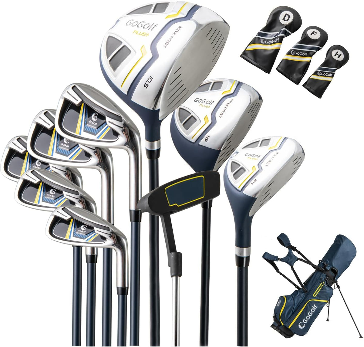 Complete Golf Club Set for Men with Stand Bag