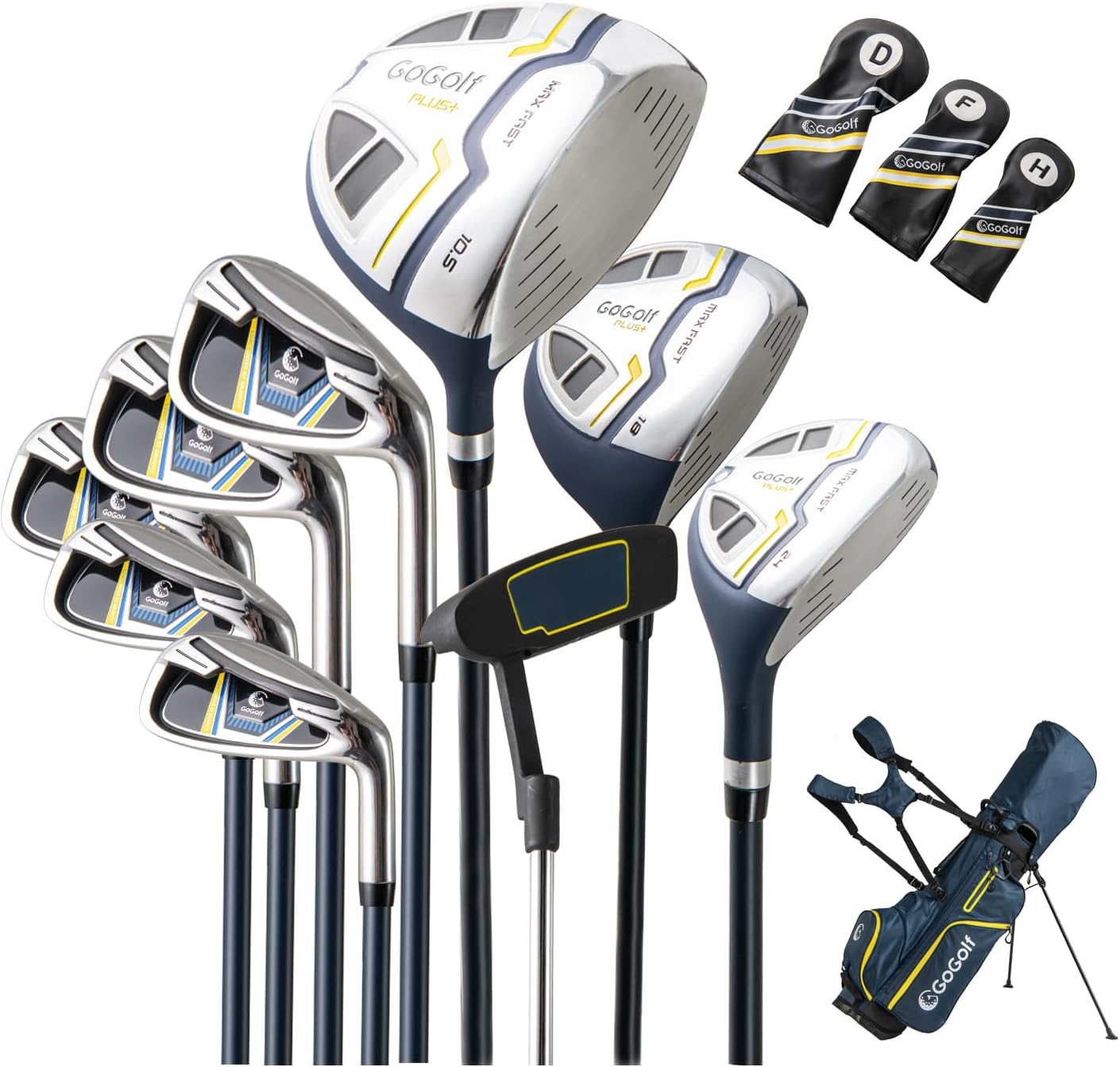 Complete Golf Club Set for Men with Stand Bag