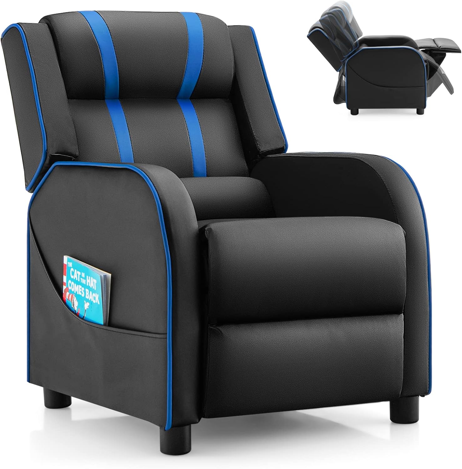 Kids Recliner Chair with Side Pockets