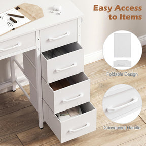Computer Desk with Reversible Drawers, Home Office Desk