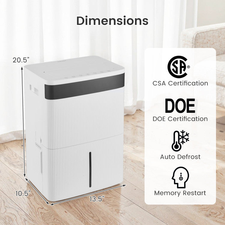 74 Pints Dehumidifier for Home 4500 Sq.Ft Dehumidifier