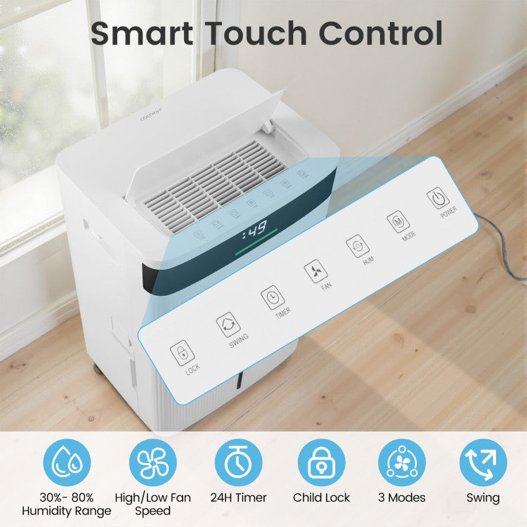 74 Pints Dehumidifier for Home 4500 Sq.Ft Dehumidifier