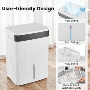 74 Pints Dehumidifier for Home 4500 Sq.Ft Dehumidifier