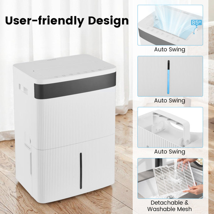 74 Pints Dehumidifier for Home 4500 Sq.Ft Dehumidifier