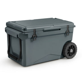 75 Quart-insulated ice Cooler Portable Rotomolded Ice Chest with All-Terrain Wheels and Bottle Opener for Camping Fishing