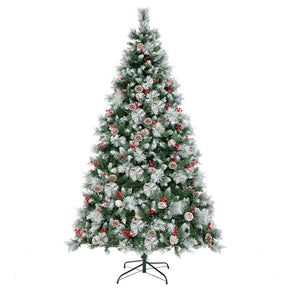 7 Feet Pre-Lit Artificial Christmas Tree with 400 Lights and 1116 Branches