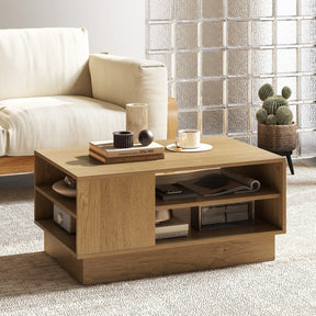 Modern Coffee Table Rectangle Center Table Accent Table for Living Room