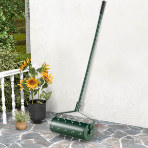Heavy-Duty Rolling Aerator w/ Lawn Soil Penetrating Spikes & 130 cm Handle