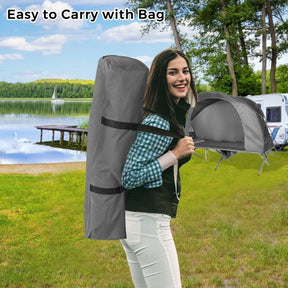 2-Person Portable Camping Tent Outdoor 4-in-1 Folding Tent with Carrying Bag