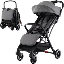 Hikidspace Compact Travel Stroller for Airplane Infant Toddler Stroller w/Adjustable Backrest & Canopy