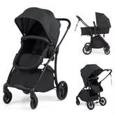 Hikidspace 2-in-1 Foldable Baby Stroller with Reversible Seat and Adjustable Backrest