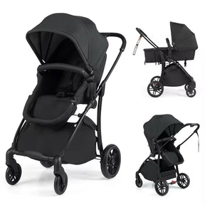 Hikidspace 2-in-1 Foldable Baby Stroller with Reversible Seat and Adjustable Backrest