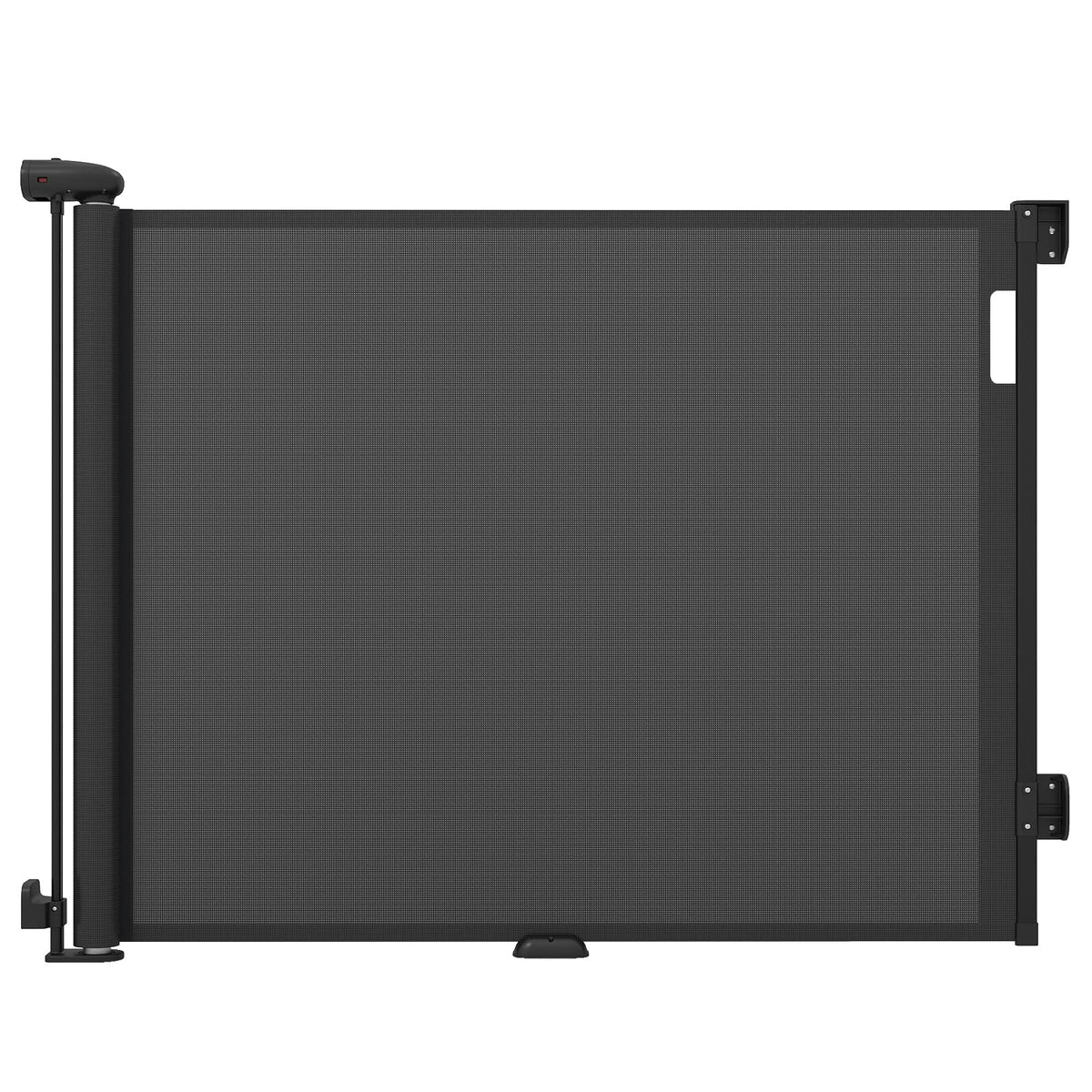 Retractable Safety Barrier for Babies and Dogs, Extendable Up to 140/180cm, Security Gate, Double Locking, for Staircases, Corridors, Doors