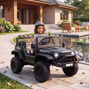 24V Ride On Car for Kids, Battery Powered Electric Vehicle with Parent Remote Control, Music