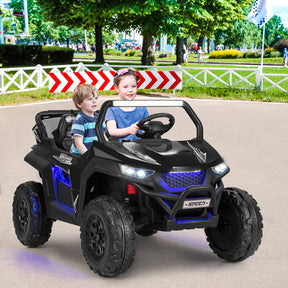 2-Seater Ride on Car, 12V Electric UTV w/Remote Control, Spring Suspension, High/Low Speed