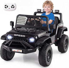 24V Ride On Car for Kids, Battery Powered Electric Vehicle with Parent Remote Control, Music