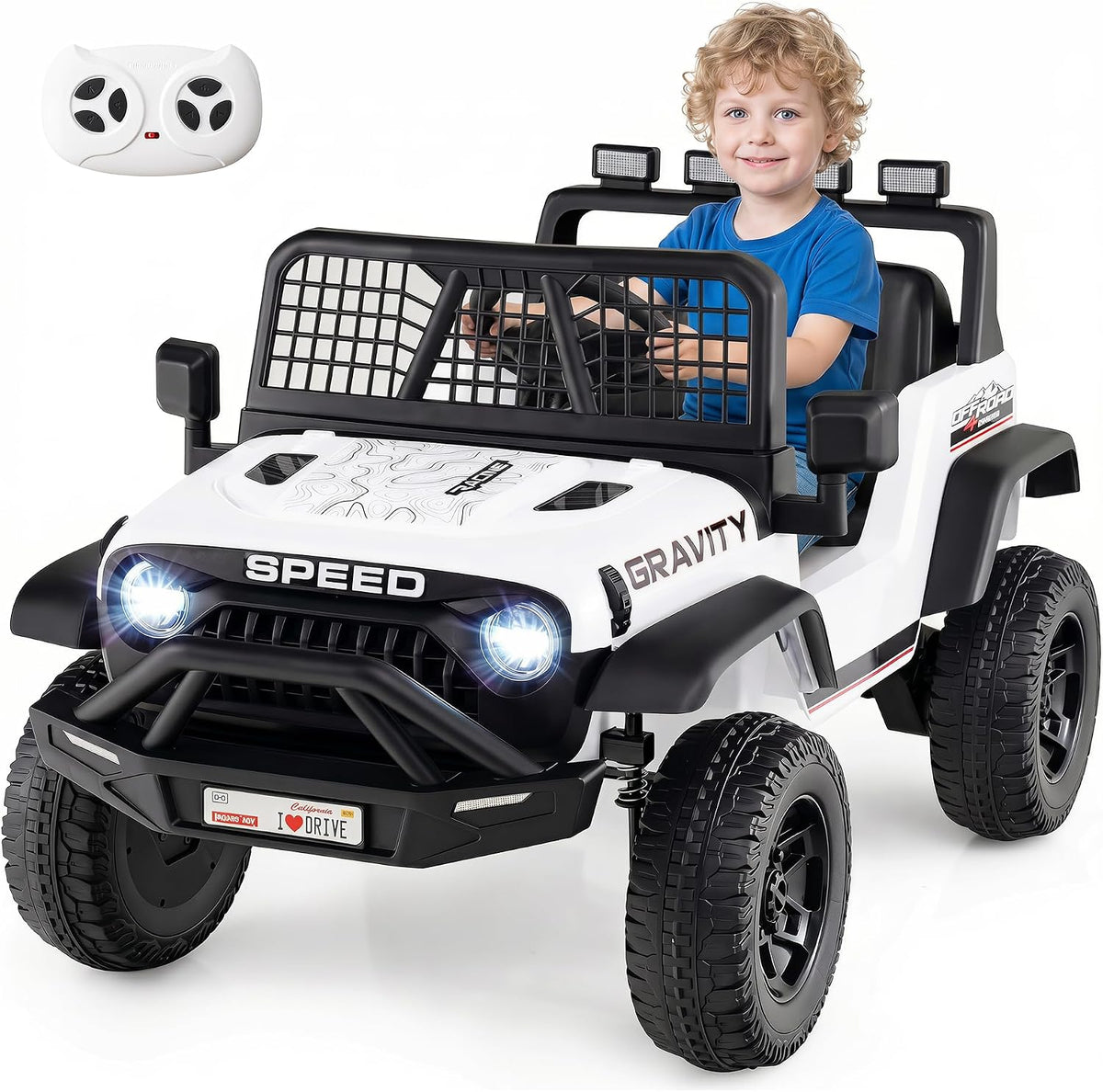 24V Ride On Car for Kids, Battery Powered Electric Vehicle with Parent Remote Control, Music
