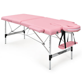 84 Inch L Portable and Folding Massage Bed with Adjustable Height for Facial Salon Spa
