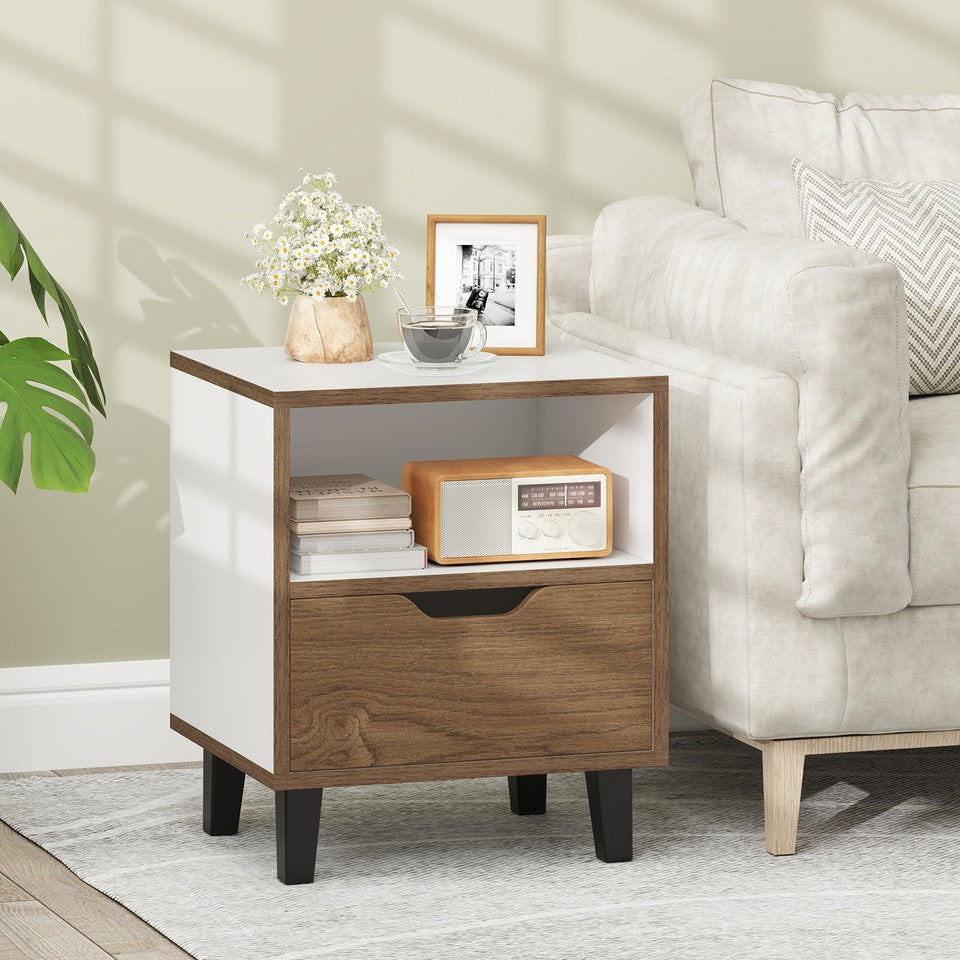 Nightstand Mid Century Modern Bedside Table