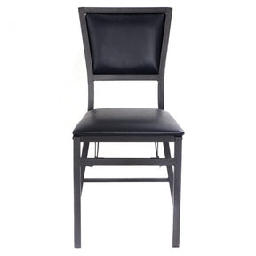 Set of 2 Metal Folding Chair Dining Chairs