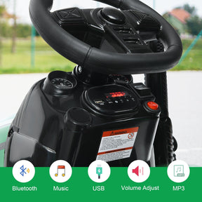 12V 2-in-1 Electric Kids Ride on Car Tractor with Remote Control LED Light Horn