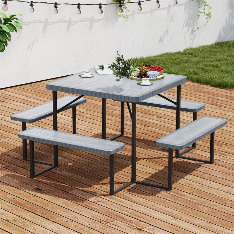 4 person patio table with umbrella hole Tangkula 37" Metal Dining for 4, Square Heavy Duty Outdoor Dining Table Hole, 4-Person Outside Dining Furniture for Porch, Garden, Balcony and Backyard : Patio, Lawn This mesh metal picnic tables is ideal for high Slickblue 8-Person Outdoor Dining Table