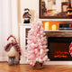 90 CM Artificial Mini Snow Flocked Christmas Tree with Natural Cotton Balls