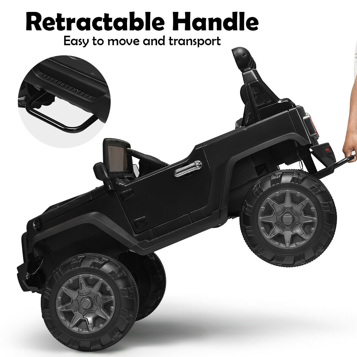 12V Kids Spring Suspension Ride On Truck