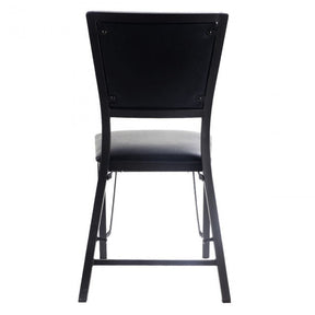 Set of 2 Metal Folding Chair Dining Chairs