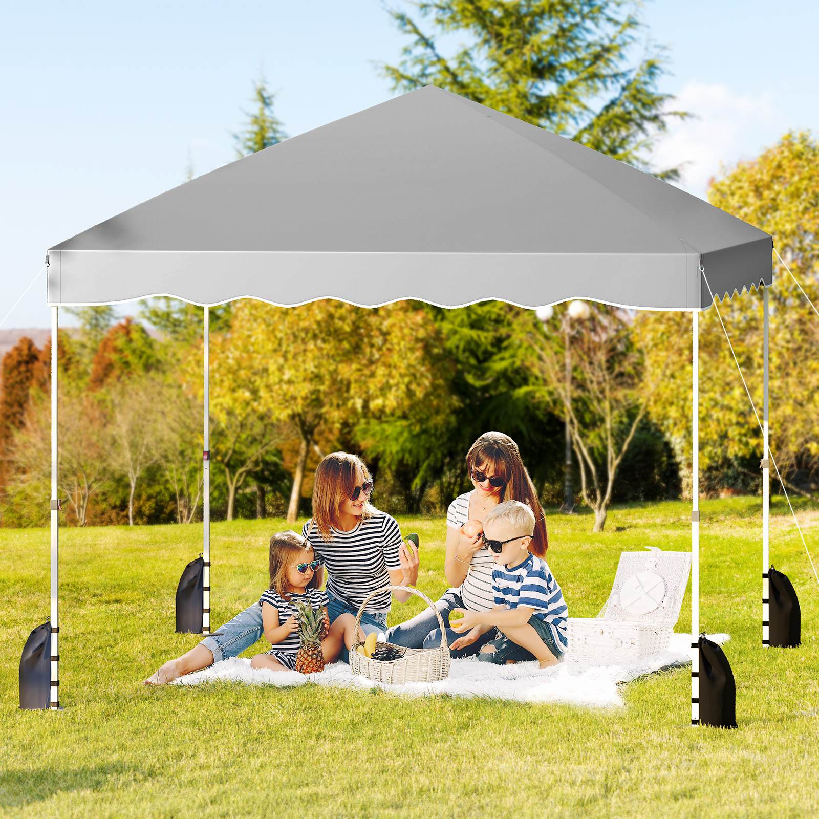3 X 3 m Pop up Canopy Tent Portable Foldable Outdoor Patio Shelter w/Wheeled Bag