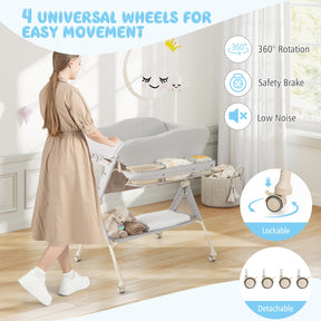 BABY JOY Baby Changing Table, Foldable Diaper Changing Station